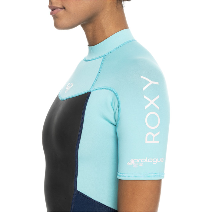 2024 Roxy Womens Prologue 2mm Back Zip Shorty Wetsuit ERJW503018 - Good Mood